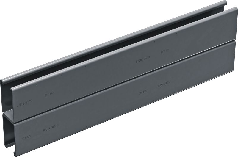 MT-60D OC C-Channel profile Medium-duty double C-Channel profile for use with MT-FL/MT-TL components in outdoor environments