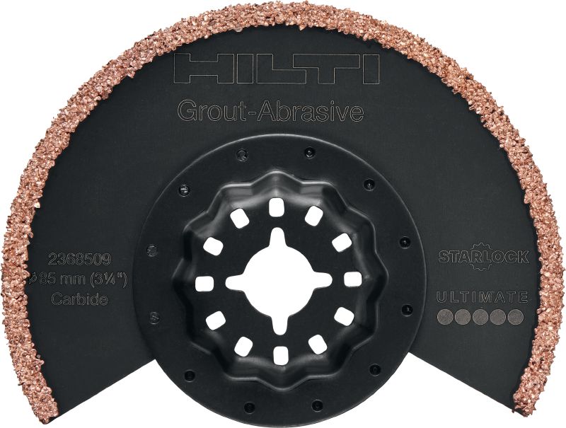 Multitool grout blade Carbide grout removal blade for the oscillating multitool, for cutting grout and mortar